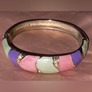 Colorful Enamel Bangle Bracelet